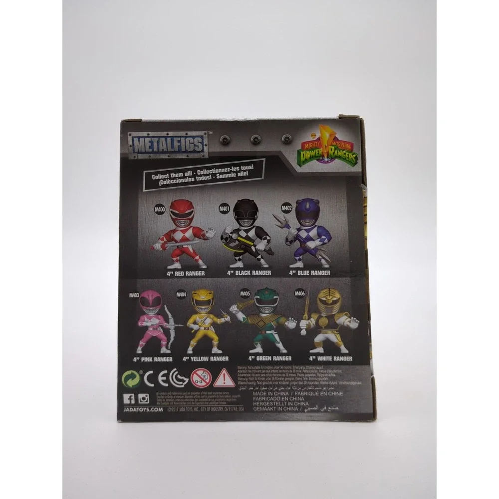 Jadatoys Metalfigs Mighty Morphin Power Rangers White Ranger GameStop Exclusive
